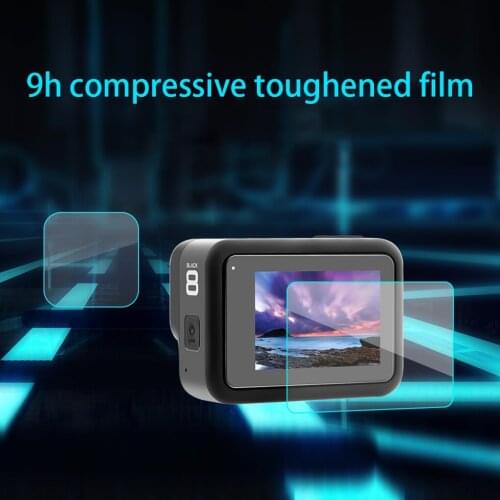 Tempered Glass Screen Protector Lens Protective Cover Film Replacement for Hero 8 Action Camera