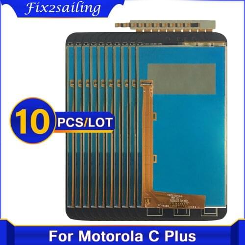 10 Pieces/Lot For Motorola Moto C Plus CPlus XT1723 LCD Display Touch Screen Sensor Glass Assembly Free Shipping