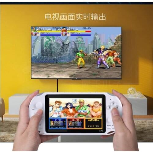 10 pcs X12 5.1 inch Handheld Game Video Player Game Consoles with Double Rocker Built-in 2500 Games Support TF Card movie