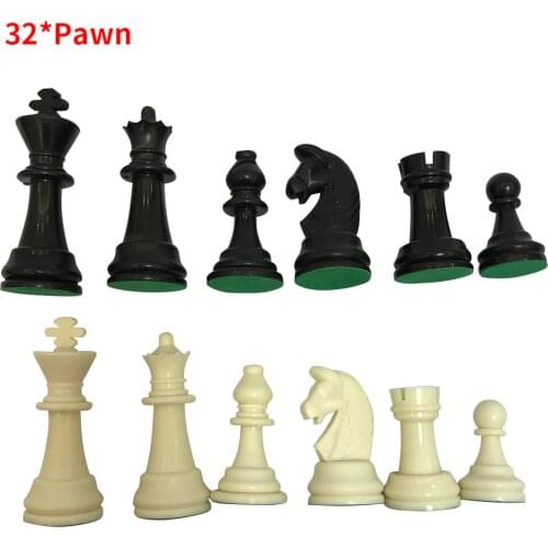 32pcs Chess Pieces Plastic Chessmen Portable International Chess Pieces Table Game Accessory Parent-child dropship