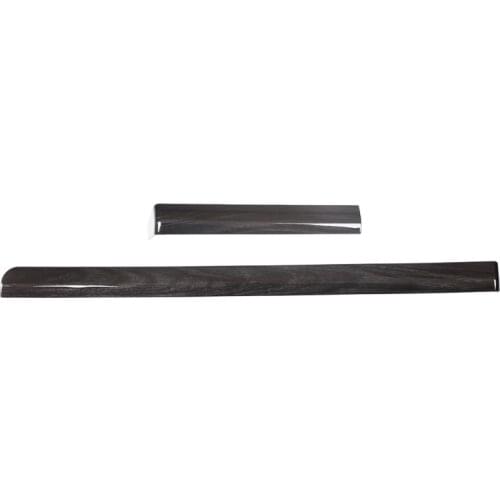 Car ABS Black Wood Grain Interior Passenger Side Decoration Strip Trim for Toyota Prado FJ150 150 2018-2020