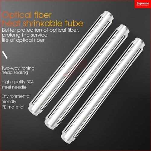 Double Needle Fiber Heat Shrinkable Tube 60mm FTTH Fiber Fusion Splice Protection Tube