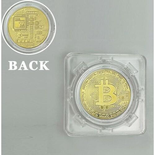 Hot Spin coin BTC coin ETH Polkadot Lumen Safemoon Binance Litecoin Various memento cryptocurrency with Transparent Acrylic Gift