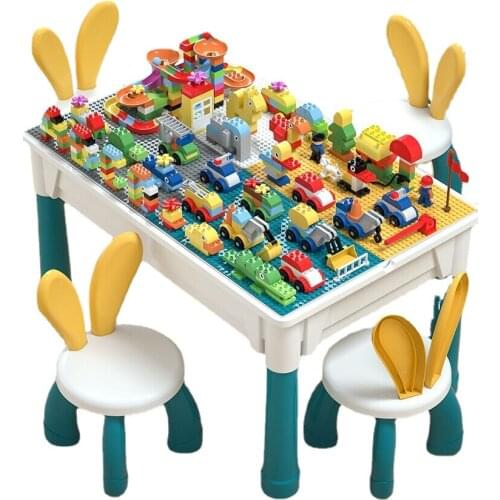 Building Blocks Toys Large Particles Building Table Multi-Functional Boys and Girls Assembled Intelligence