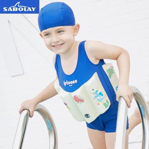 Newly Floatation Swimsuits Buoyancy Bathing Suit Cute for Children Baby Girls Swimming