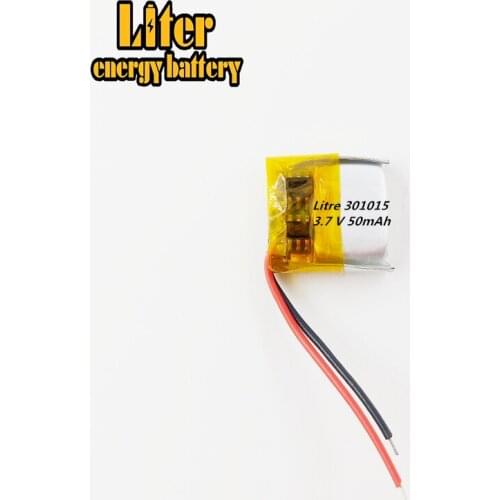 3.7V polymer lithium battery 301015 50Mah MP4 MP5 MP3 Bluetooth headset micro device