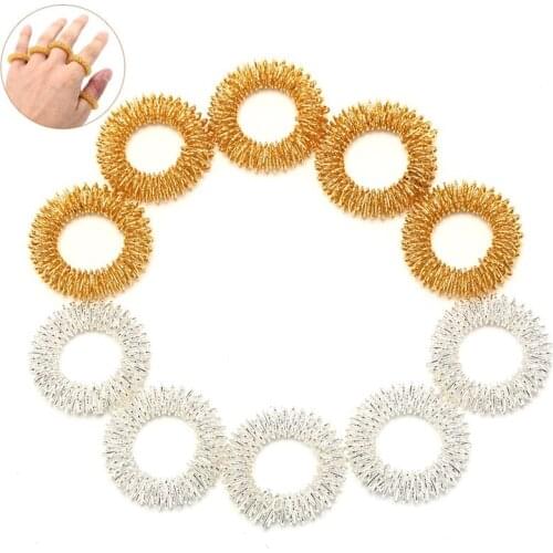 5PCS Finger massager massage Ring Health Care Set Home Use Health Care Tools Acupressure figure Massager Relax Finger Hand Care