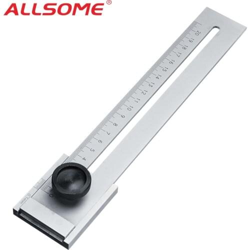 Stainless Steel Marking Ruler Ruler 200mm 250mm 300mm Screw Cutting Marking Gauge Mark Scraper Tool For Woodworking Measuring