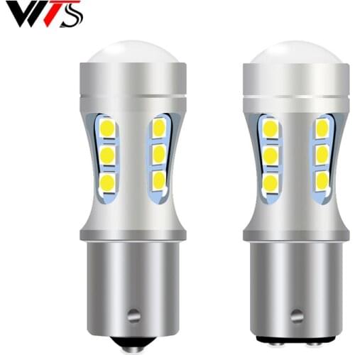 2PCS New 1156 P21W 7506 BA15S R5W R10W LED 1157 Ba15D Car Tail Brake Bulbs Turn Signal Auto Reverse Lamps Daytime Running Lights
