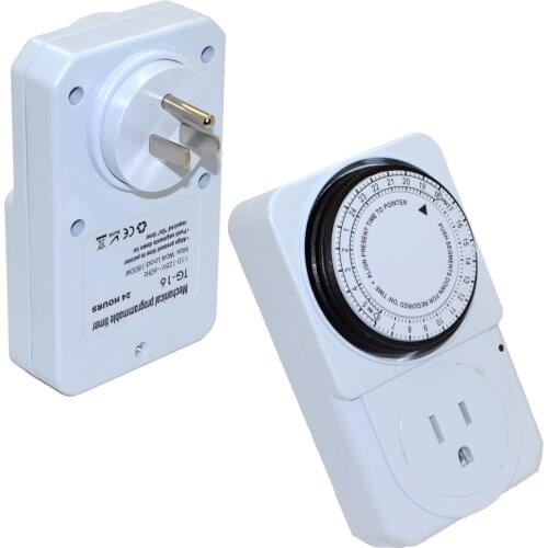 New TG-16 AC 110V 15A USA Plug Timer Switch 24 Hours Programmable Timer Controller Free Shipping with Track Number 12000677