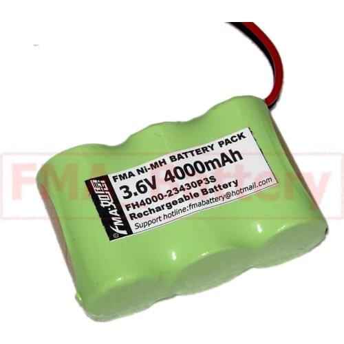 EXIT Emergency light backup battery Ni-MH Sub C 3.6V 4000MAH w/DC5521 3SB