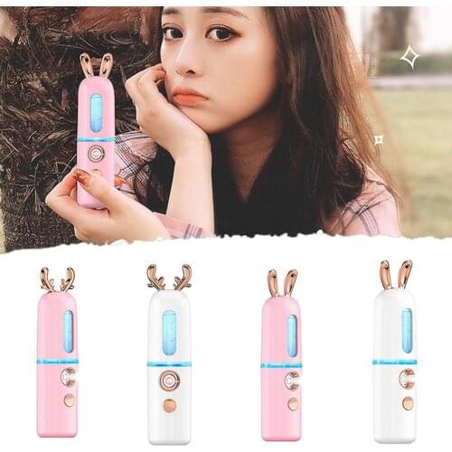 Portable Cartoon USB Charging Air Facial Humidifier Moisturizing Mist Sprayer The product can moisturizing and hydrating skin