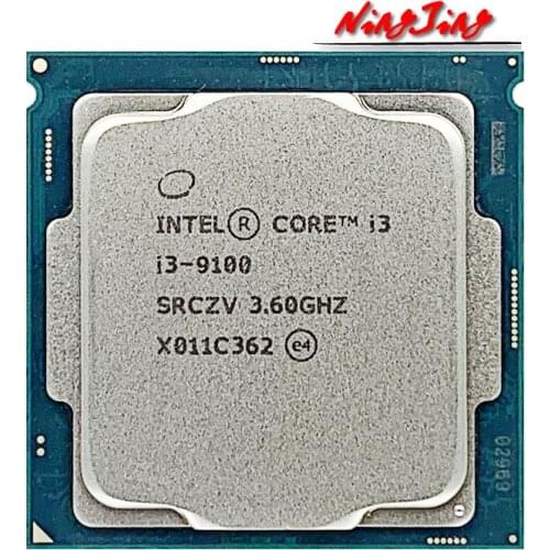 Intel Core i3-9100 i3 9100 3.6 GHz Quad-Core Quad-Thread CPU 65W 6M ProcessorLGA 1151