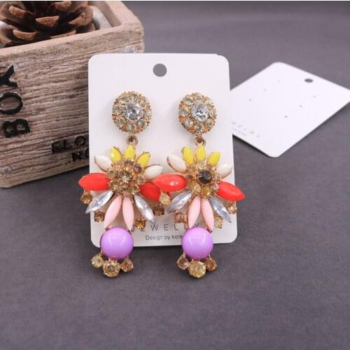 6*8cm Blank Earring Card Plastic Hooks Jewelry Packaging 200pcs White Paper PVC Ear Studs Card Display Accessory Supplies