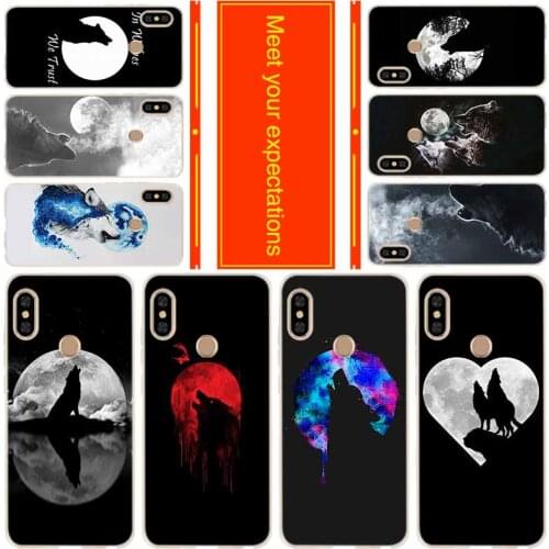 Silicone Case For Xiaomi Redmi Note 10 9 8 7 6 5 Pro Max 10s 9s 9T 8t 4G 5G Cover Wolf