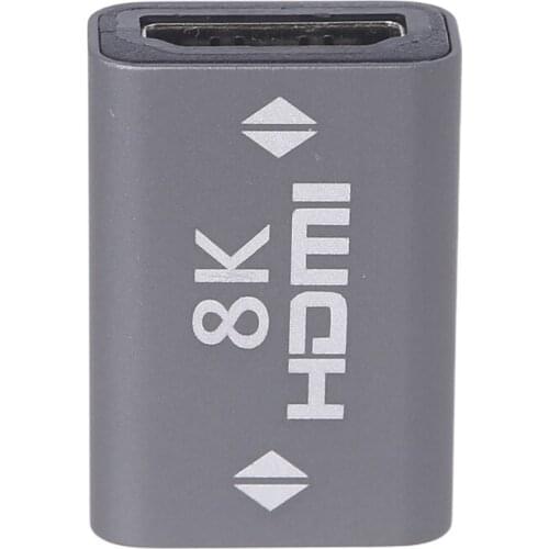 HDMI-compatible Coupler Female to Female Cable Connector Aluminum Alloy Shell Support 8K 4K 2K and Other Resolutions 95AF