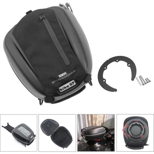 Motorcycle Black Multi-Function Waterproof Fuel Tank Bag Luggage Mounting Bracket For BMW G310GS R