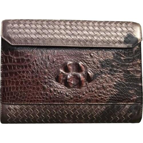 Ouruili new business Men handbag fashion general document men bag simple atmosphere men handbag crocodile leather
