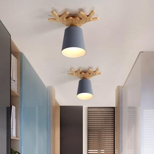 Antlers Ceiling Lights Beside Lamp For Balcony Corridor Aisle Light Minimalist Foyer Doorway Entrance Window Sill Cloakroom Lamp