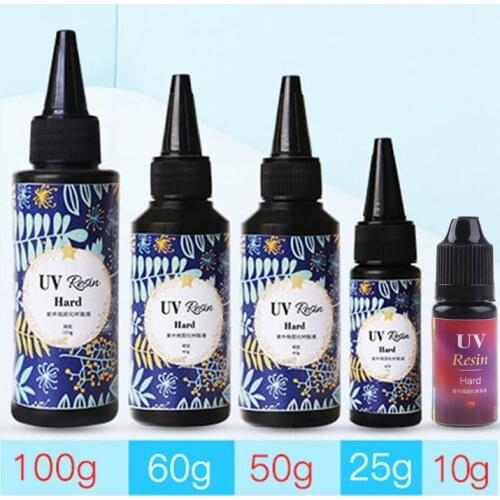 Hard Type UV Resin Glue Crystal Clear Ultraviolet Curing UV Glue Solar Cure Sunlight Activated DIY Resin Jewelry Making
