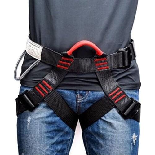 Climbing Harness, Thicken Rock Climbing Harness for Men Women, Protect Waist Safety Harness, Wider Half Body Harness