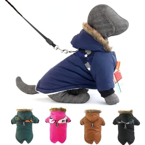 Winter Pet Dog Clothes Warm For Small Dogs Pets Puppy Costume French Bulldog Outfit Coat Waterproof Jacket Chihuahua Clothing