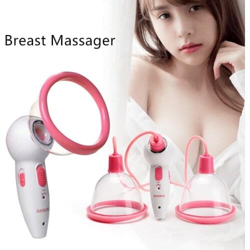 Female Breast Massager Electric Chest Massager Enlargement Device Vacuum Pump Portable Nipple Enlargement Instrument