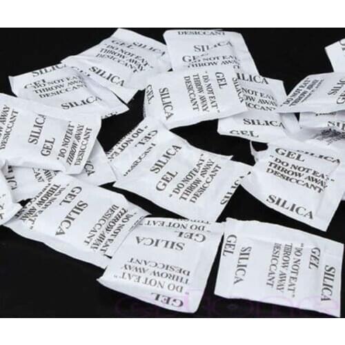 100 Packets Lot Silica Gel Sachets Desiccant Pouches Drypack Ship Drier R7UB