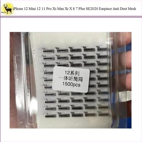 500Pcs for iPhone 12 11 Pro Max SE2020 LCD Screen Ear speaker Earpiece Anti Gasket Adhesive Dust Grill Mesh for iPhone 12 Mini