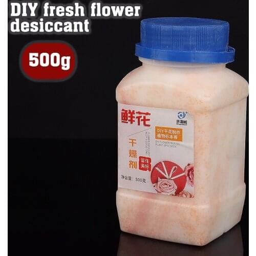 500g White And Orange Non-Toxic Reusable Silica Gel Preserve Flower Drying DIY Craft Food Grade Drying Compound