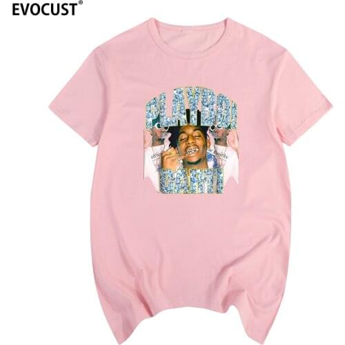 Playboi Carti Hip-Hop Vintage Cool Graphic Funny Rapper T-shirt Cotton Men T shirt New women TEE