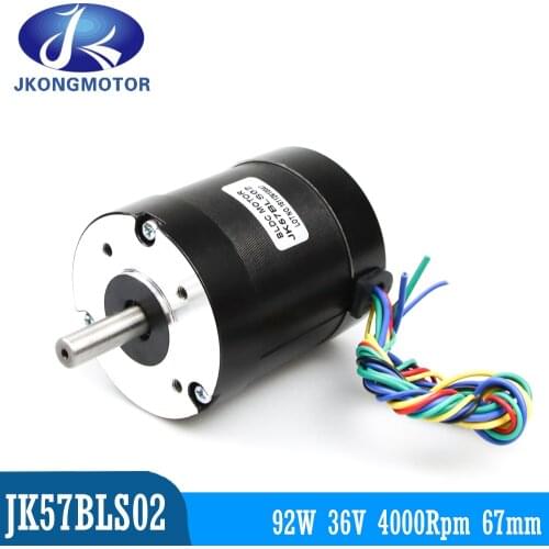 Jkong 57BLS02 DC 36V 4000rpm 92W 0.22N.m 3.6A Brushless DC Circle Motor 57mm With Honeywell 3-phase Brushless BLDC Motor