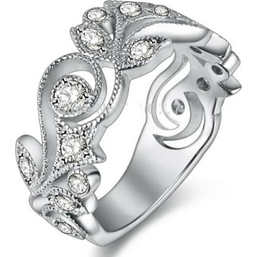 Choucong Fashion Flower ring Genuine Stone AAAAA zircon cz ring 925 Sterling Silver Women Engagement Wedding Band Ring Gift