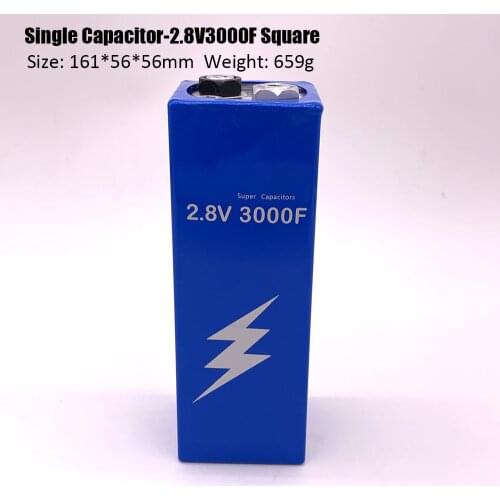 New Version Super Farad Capacitor 2.8V 3000F 161*56*56mm Super Capacitors for Car Vehicle Auto Power Supply