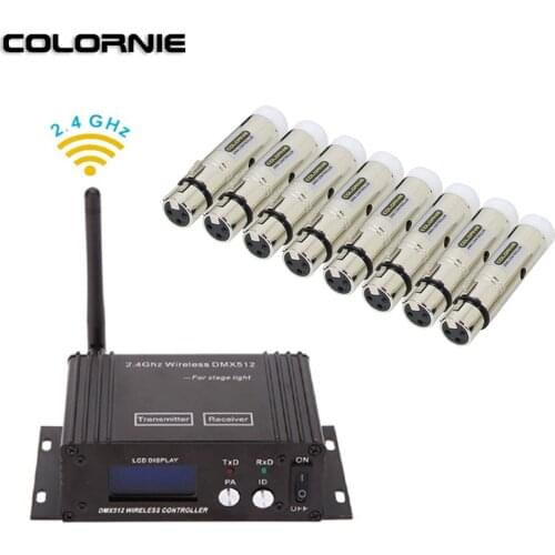 DMX Controller Mini Wireless DMX Receiver Beam Moving Head Light 2.4g Wireless DMX 512 Console LCD Display For Disco DJ Party