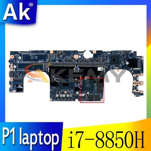 For Lenovo ThinkPad P1 laptop motherboard 17870-1 448.0DY04.0011 W/ i7 8850H FRU 01YU931 01YU932 01YU670 01YU941 01YU687