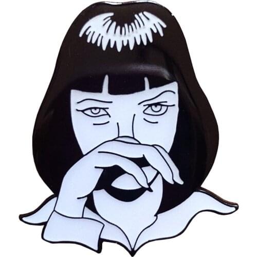 Mia Wallace pin movie inspired jewelry