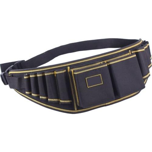 Multifunctional Oxford Cloth Repair Tool Storage Multiple pockets Wear-resistant Waist Bag Adjustable Length-B5