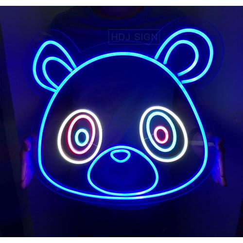 Graduation Bear Neon Light Personalized Sign Custom Led Neon Sign Bar Decoration Shop Decoration Wedding Birthday Party