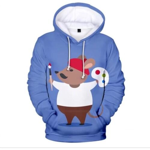 New Harajuku 3D Hoodies Sweatshirts Cat Mouse Hoodies Tops Hot Sale Boys/girls/adult Sweatshirts Men/Women Fashion Hoodie Kawaii