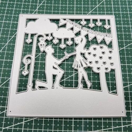 Propose Marriage Metal Cutting Dies Stencil Scrapbooking DIY Album Stamp Paper M17D