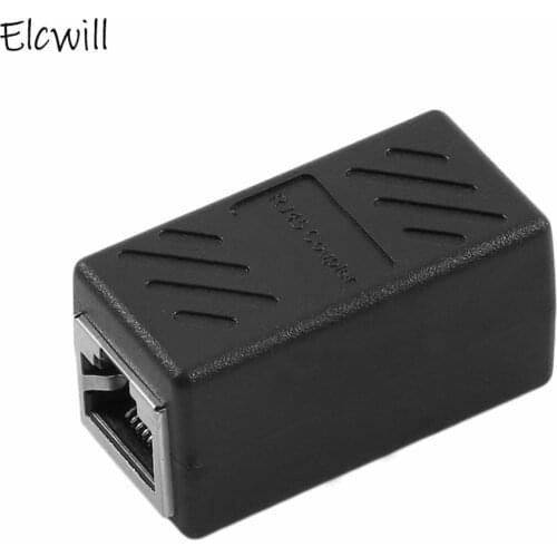 RJ45 Connector Female Network Ethernet Cable LAN Extender Extension Adapter for PC Laptop
