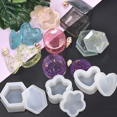 DIY Transparent Resin Silicone Mold Ashtray Mold Resin Crystal Silicone Making Hand Craft Polished Clay Mould Decor