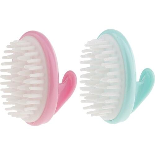 Silicone Scalp Massaging Shampoo Brush Head Massager Shower Cleaning Hair Comb Cleaning Clean Scrub Hair Brush