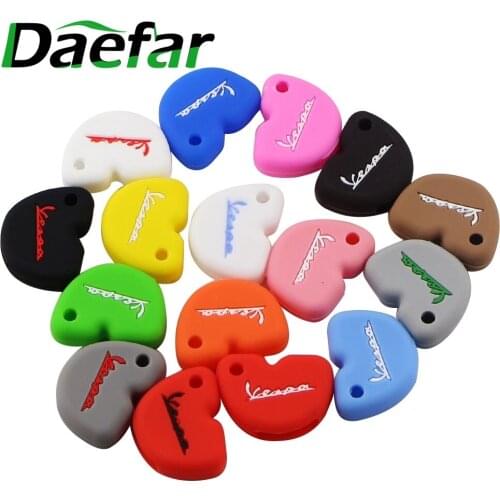Daefar Silicone motorcycle Key Case Cover For Vespa Enrico Piaggio GTS300 946 LX150 fly 125 150 RA1 3vte Gts 200 motorcycle key