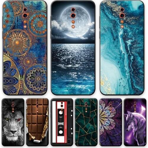 Reno Z Case For Reno Z Soft TPU Phone Case For OPPO Reno Z Flower Silicone Back Cover on Reno Z RenoZ Retro Shockproof Bumper