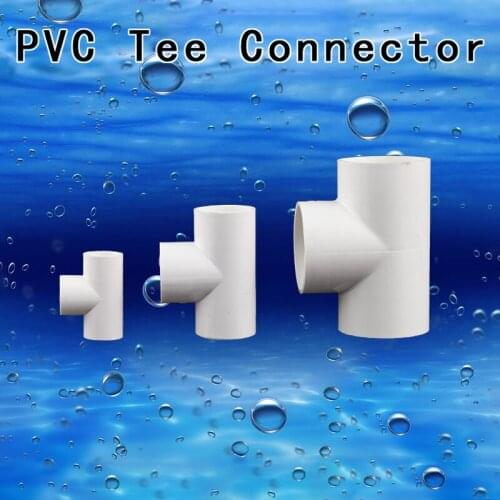 PVC Pipe Connectors Elbow Connector Caps Equal Tee Reducing Tee Garden Water Pipe Adapter Fittings 1 Pcs