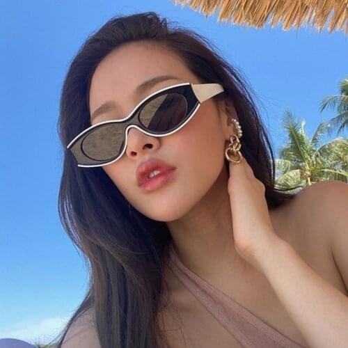 Steampunk Hip Hop Men Sunglasses Retro Trendy New Style Small Oval Sun Glasses for Women Cat Eye Shades lunettes de soleil