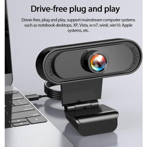 USB2.0 1080P HD Webcam Camcorder Driver-free With External Microphone Noise Reduction Digital Camera Suitable For Laptop Desktop