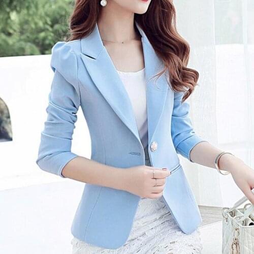 U-SWEAR New Fashion One Button Women Blazer Jacket Office Lady Casual Blazer Blazer Feminino